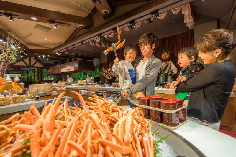 ズワイガニが食べ放題