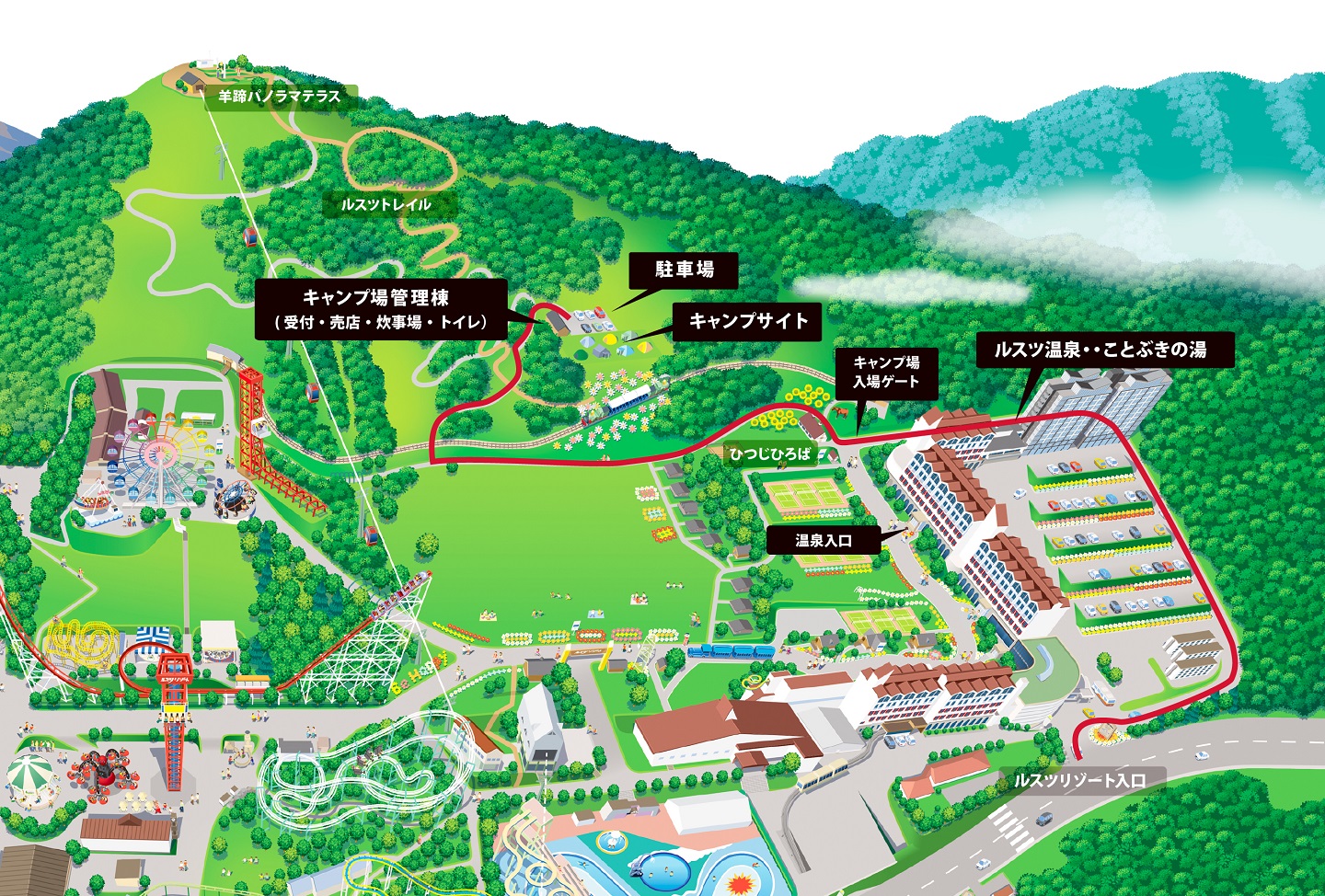 キャンプ場マップ