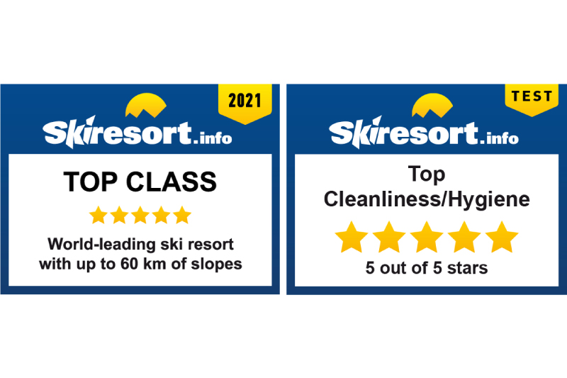 世界最大のスキーリゾートポータルサイト「Skiresort.info」で、コース総滑走距離60kmまでのスキー場部門で「トップクラス」に選ばれました